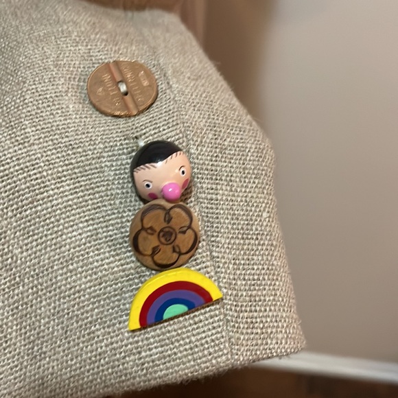 Moschino Cheap Chic Linen Butterfly Lady Bug Blazer - Picture 11 of 16